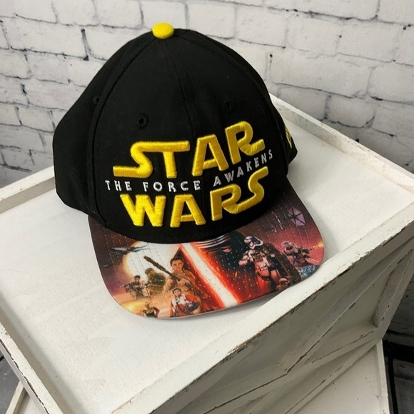 Era 9Fifty Mens Cap Star Wars The Force Awakens Black Print Snapback Trucker - Picture 9 of 12